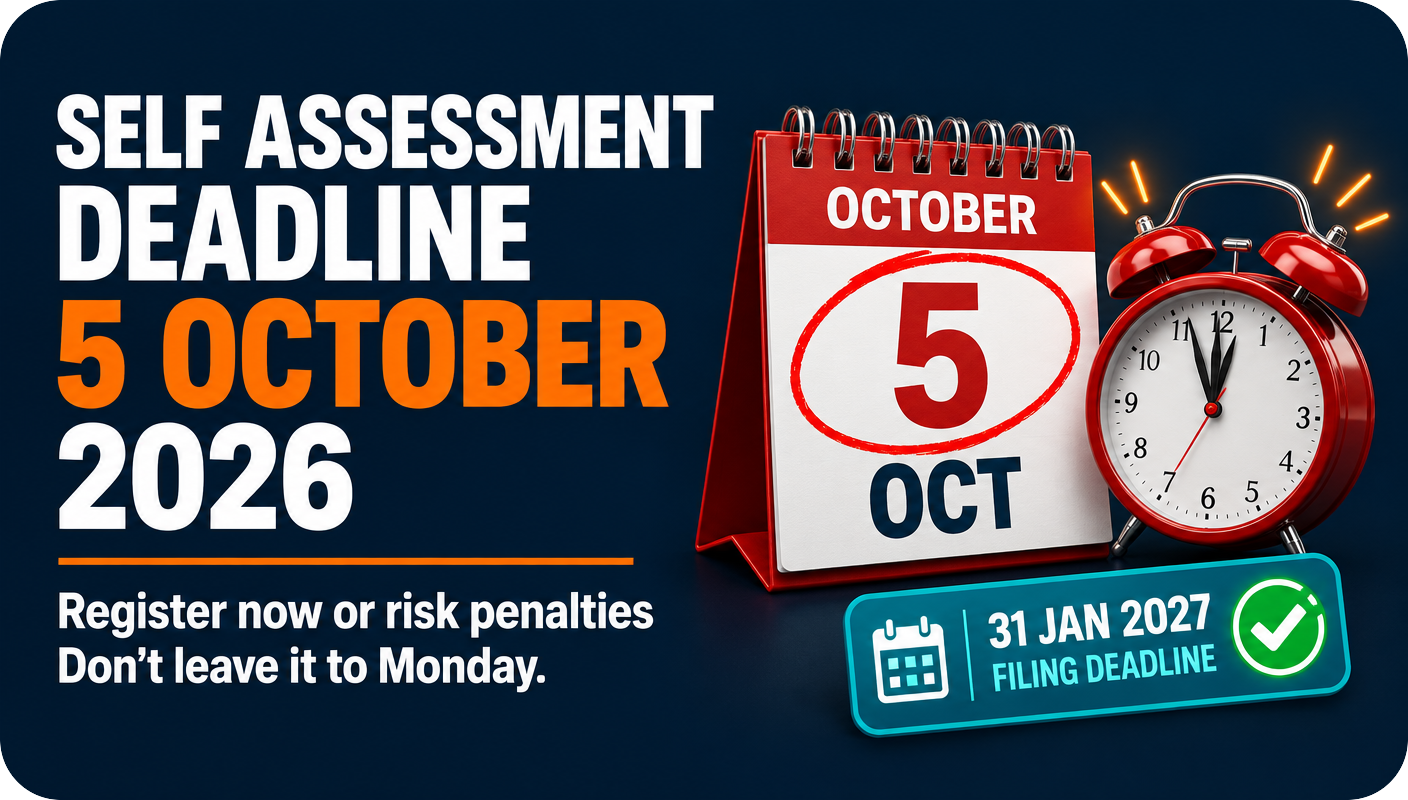 Self Assessment Registration Deadline, 5th October 2026, Don't Miss It