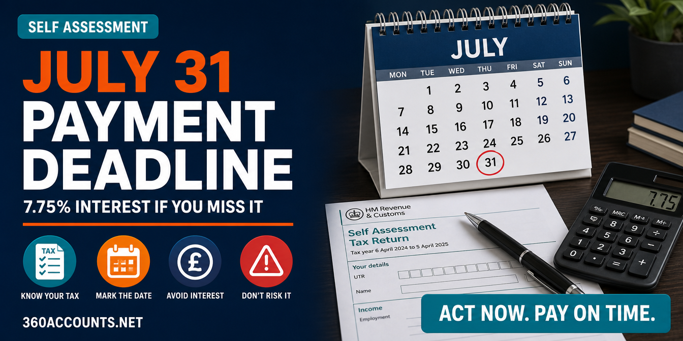 July 31 Self Assessment Deadline: Don't Miss Your Payment on Account