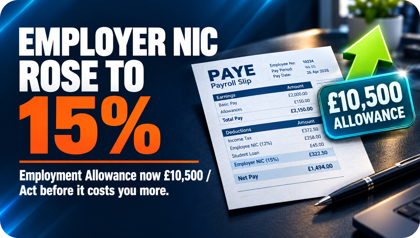 Employer NIC Rise and Employment Allowance, What Small Business Owners Must Know for 2026/27