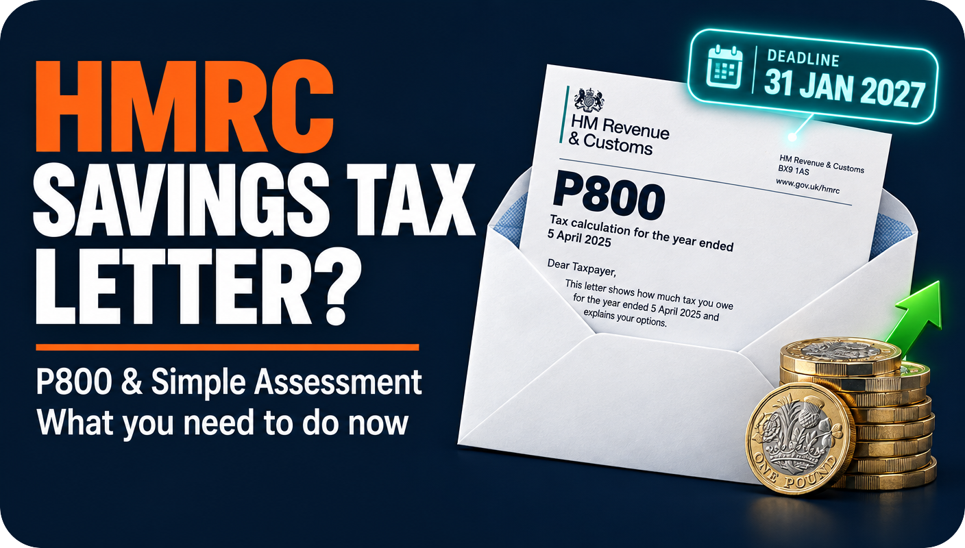 HMRC Is Sending P800 and Simple Assessment Letters for Savings Interest, Are You Affected?