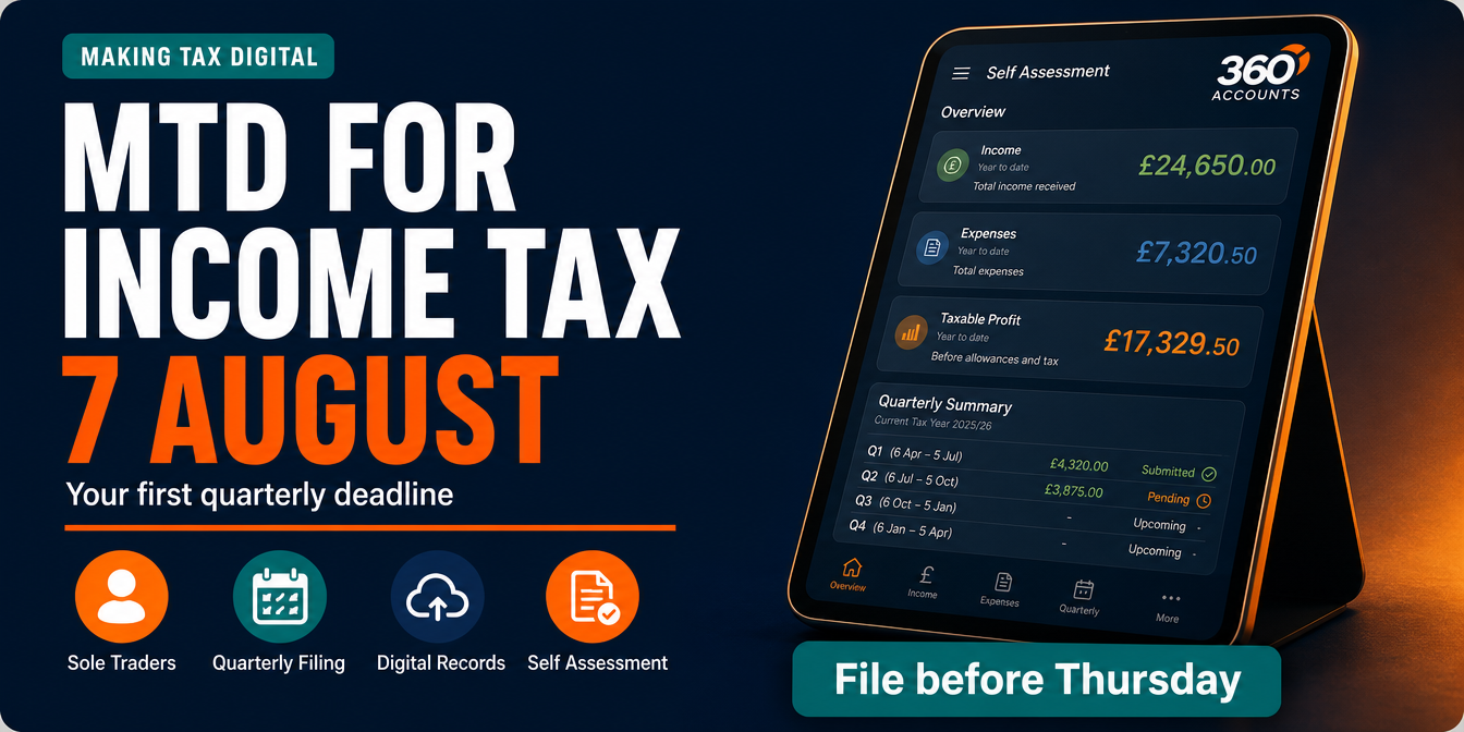 MTD for Income Tax: Your First Quarterly Deadline Is 7 August 2026
